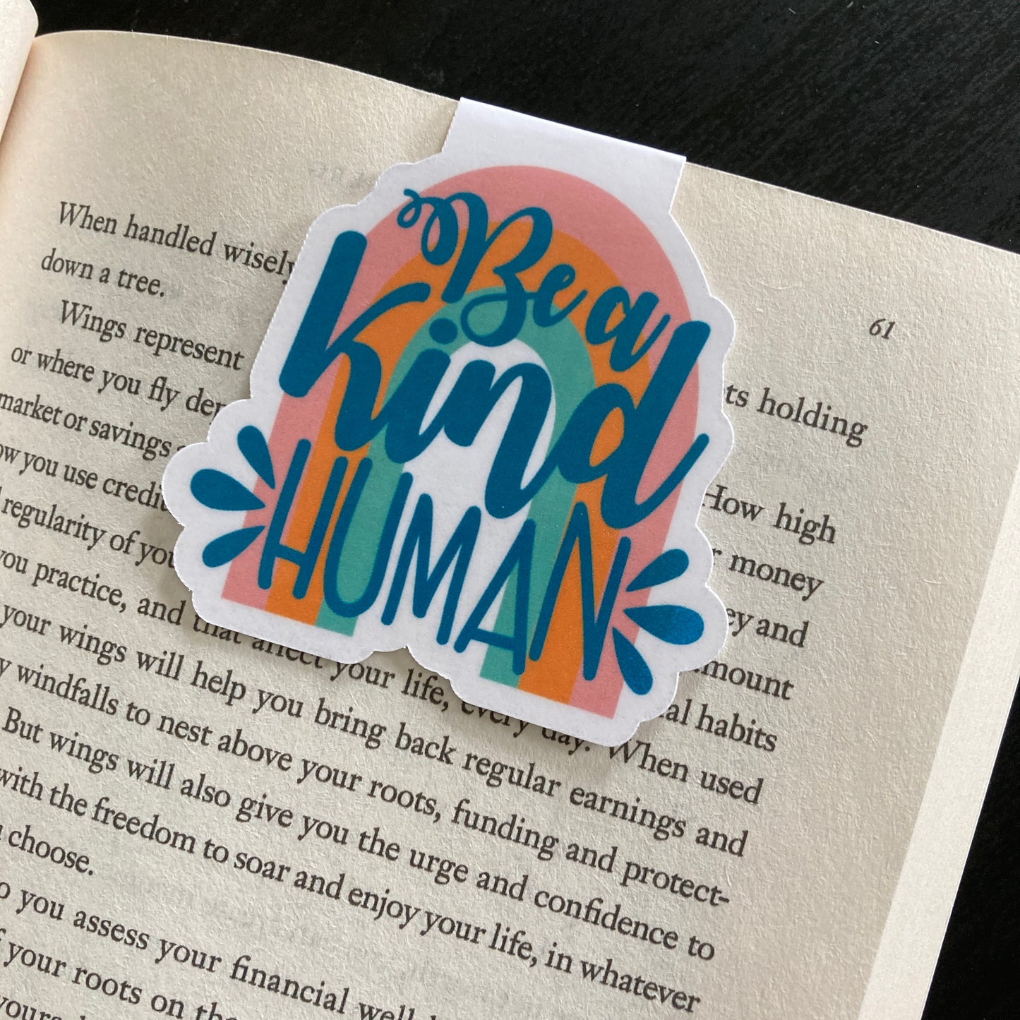 Be A Kind Human Magnetic Bookmark