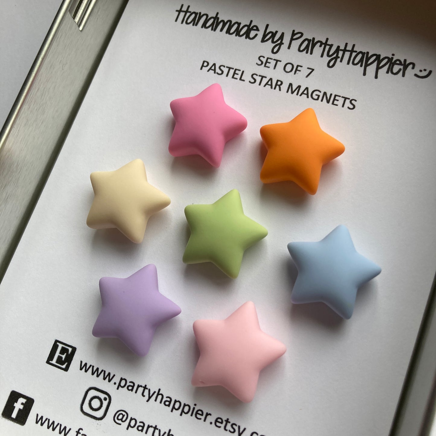 Pastel Star Magnets