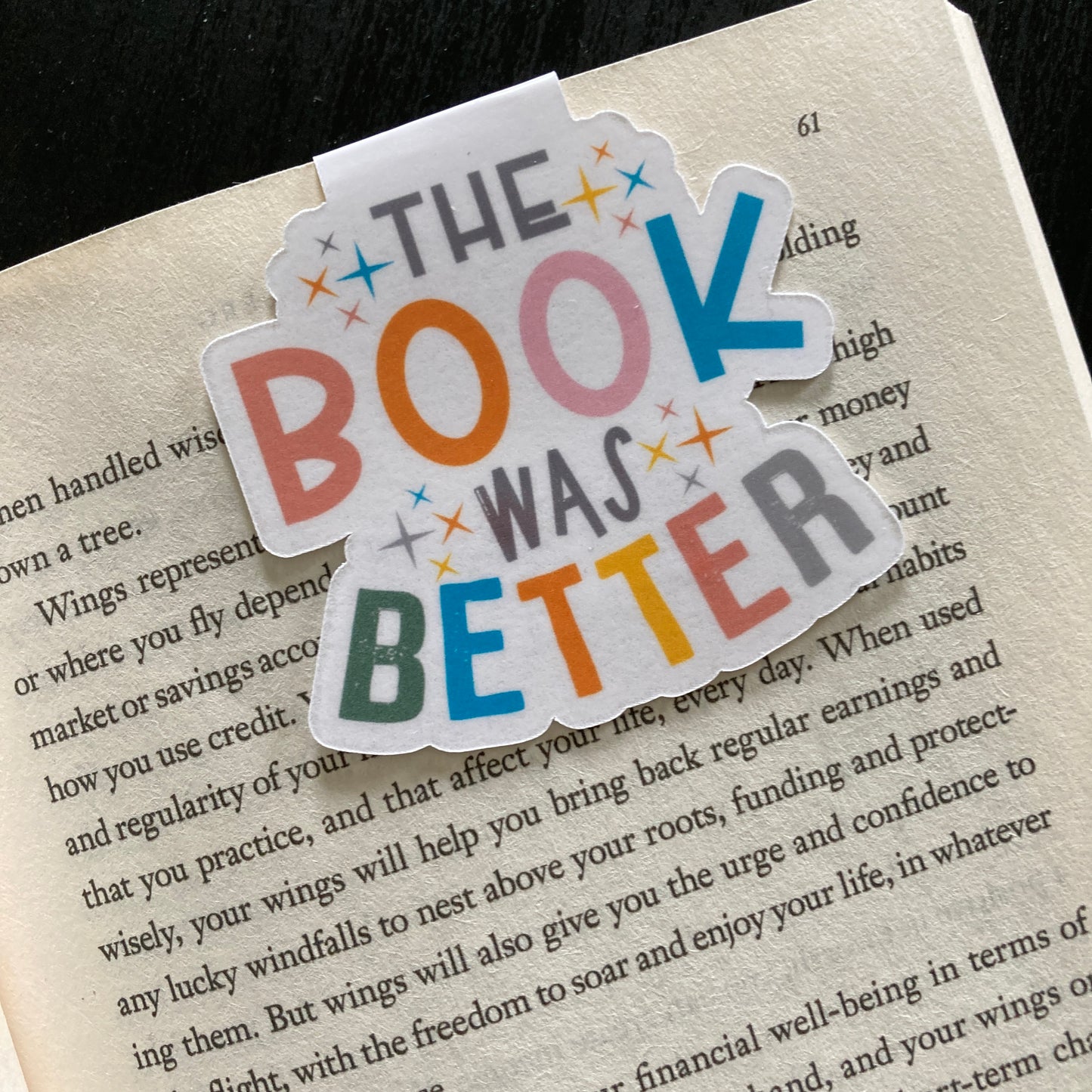 The Book Was Better Magnetic Bookmark