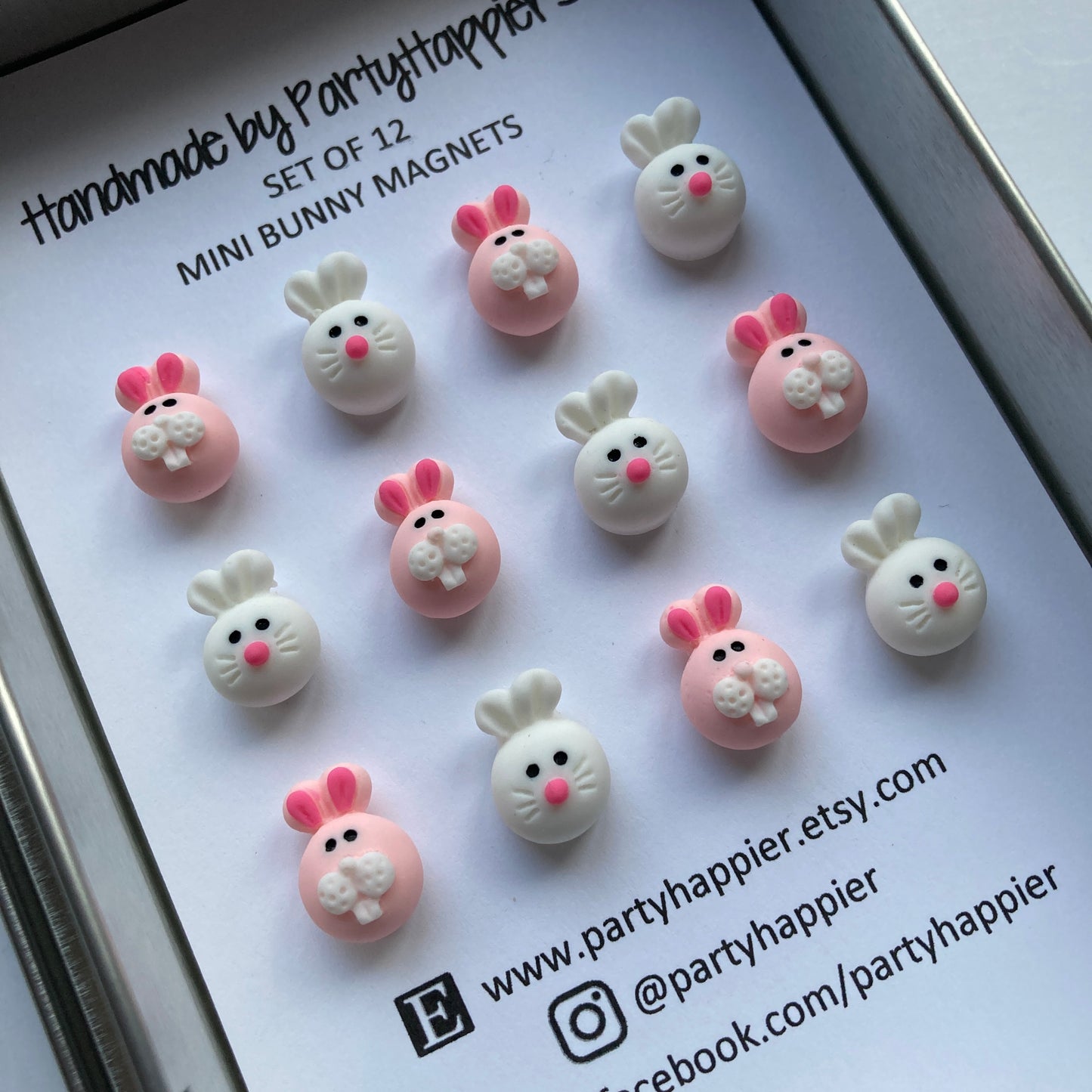 Mini Bunny Head Magnets