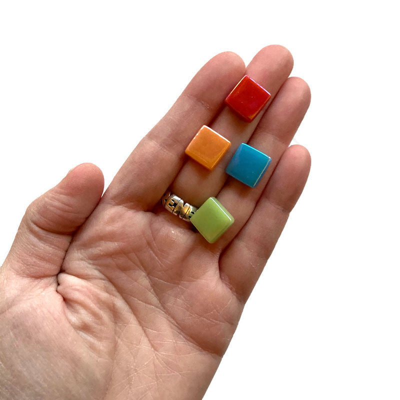 Rainbow Mosaic Tile Magnets