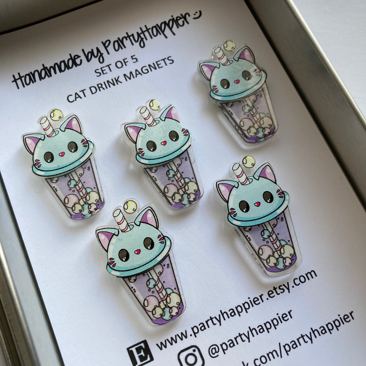 Cat Tea Magnets