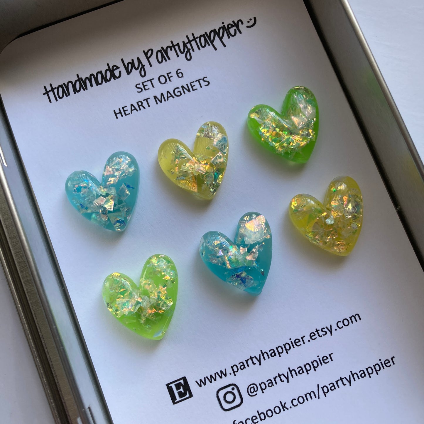 Shell Chip Heart Magnets