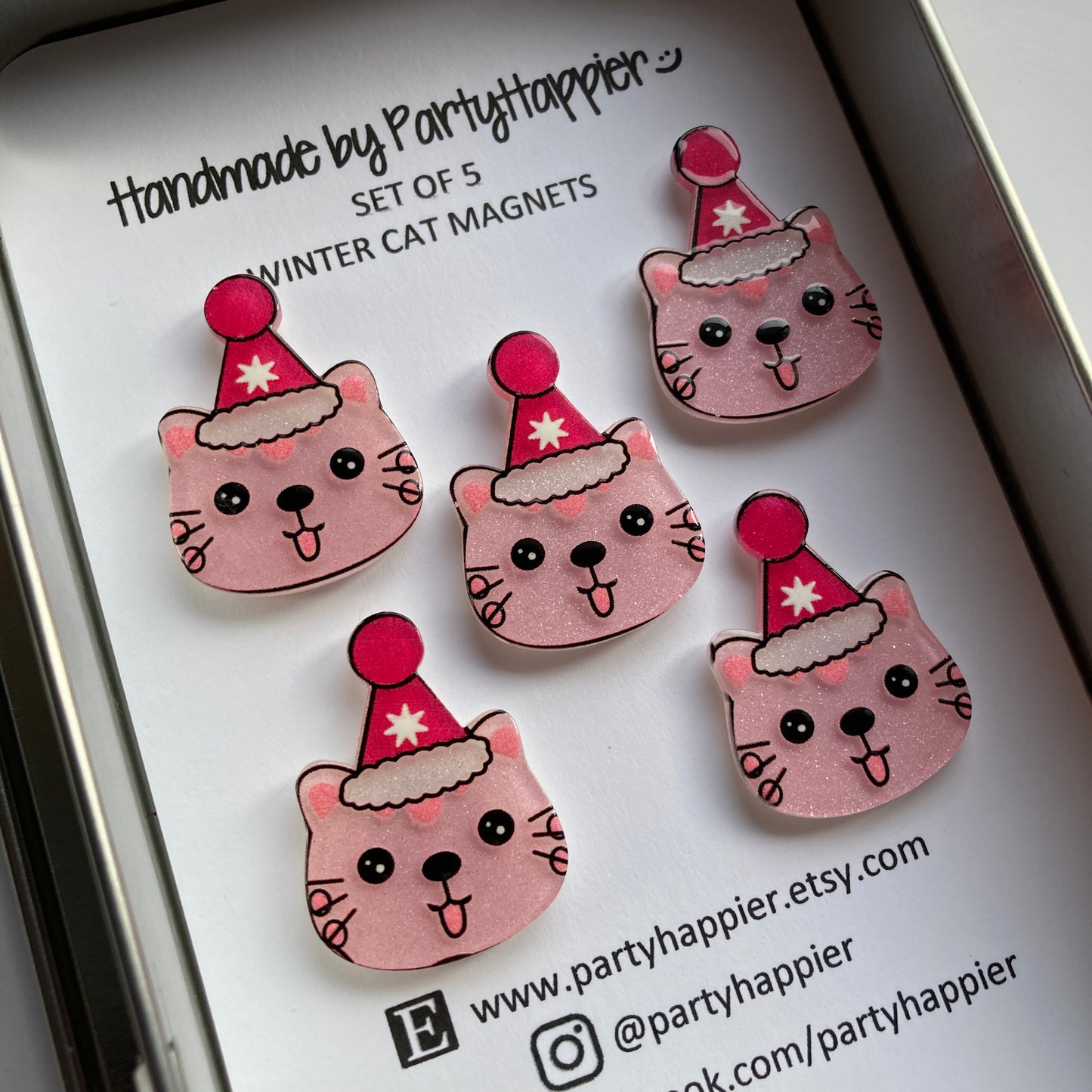 Holiday Cat Magnets