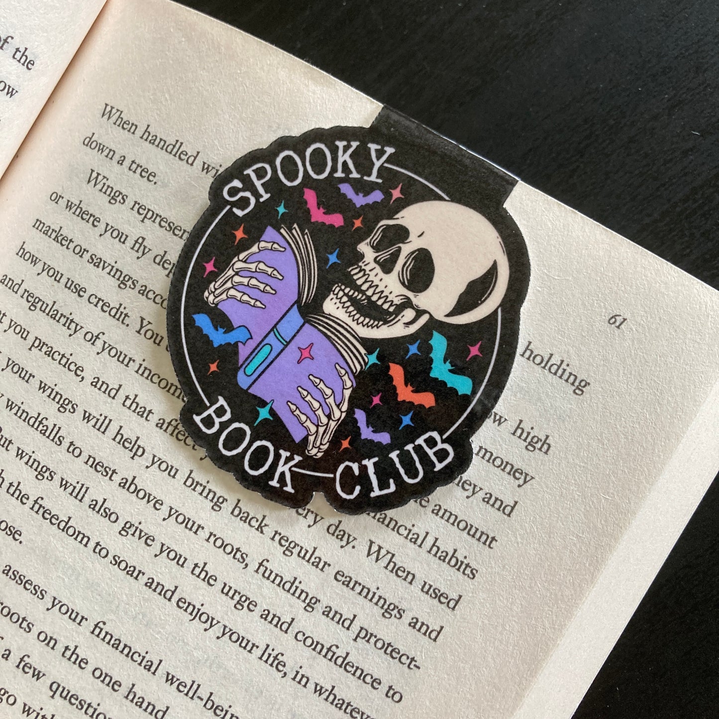 Spooky Book Club Magnetic Bookmark