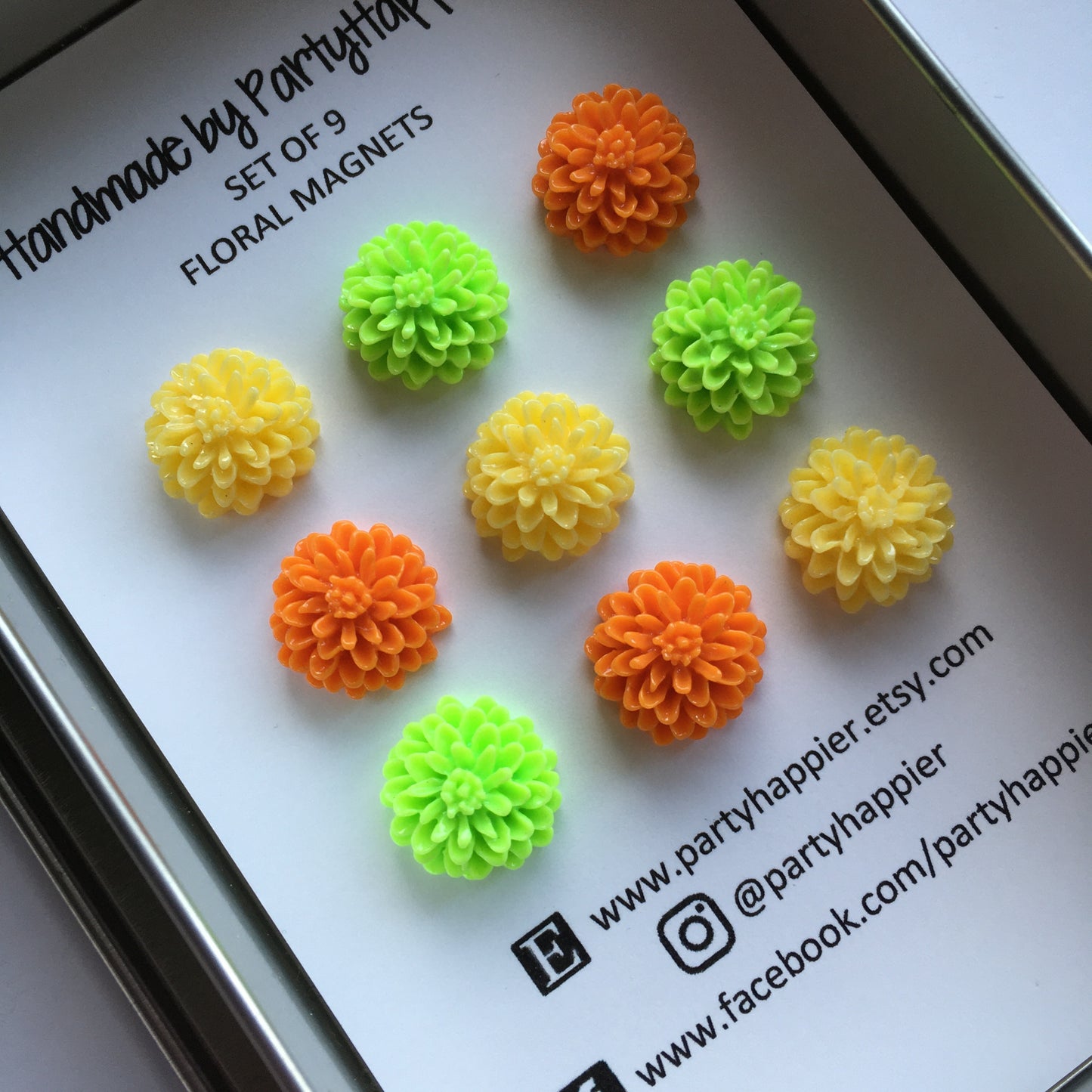 Citrus Floral Magnets