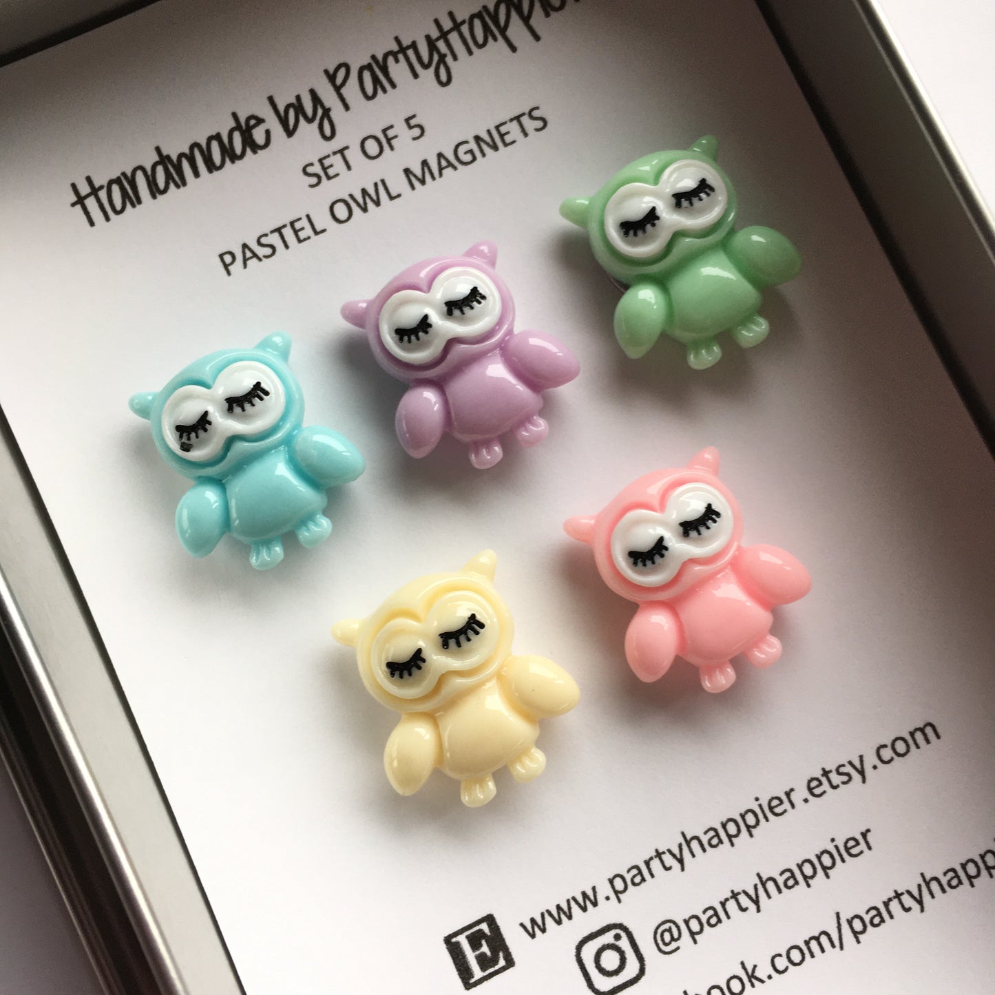 Pastel Owl Magnets