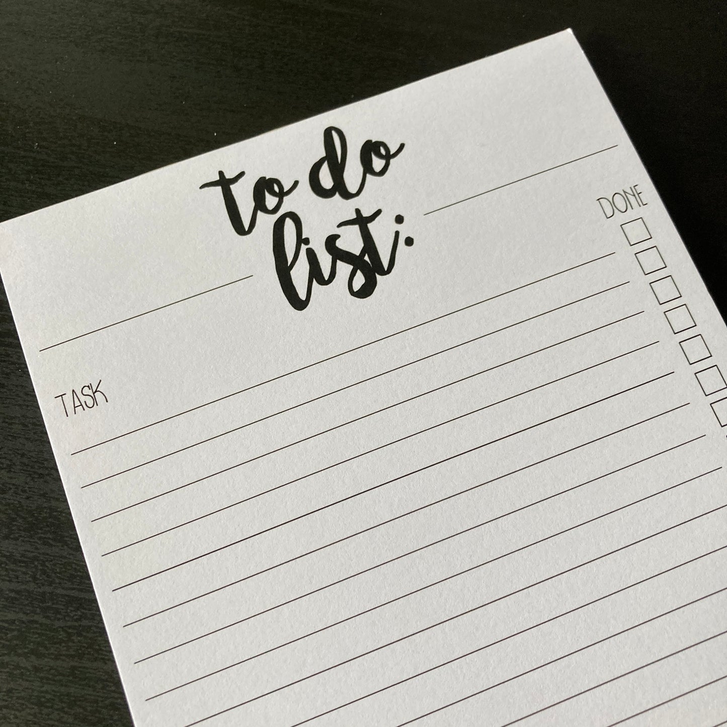 To Do List Notepad