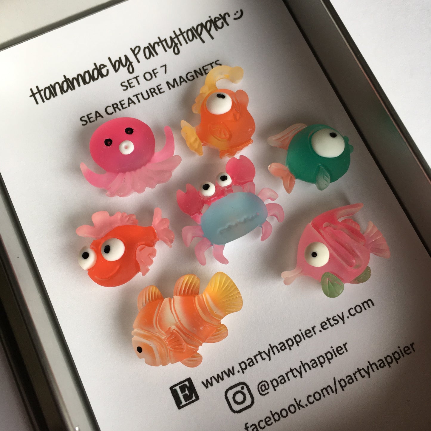 Frosted Sea Creature Magnets
