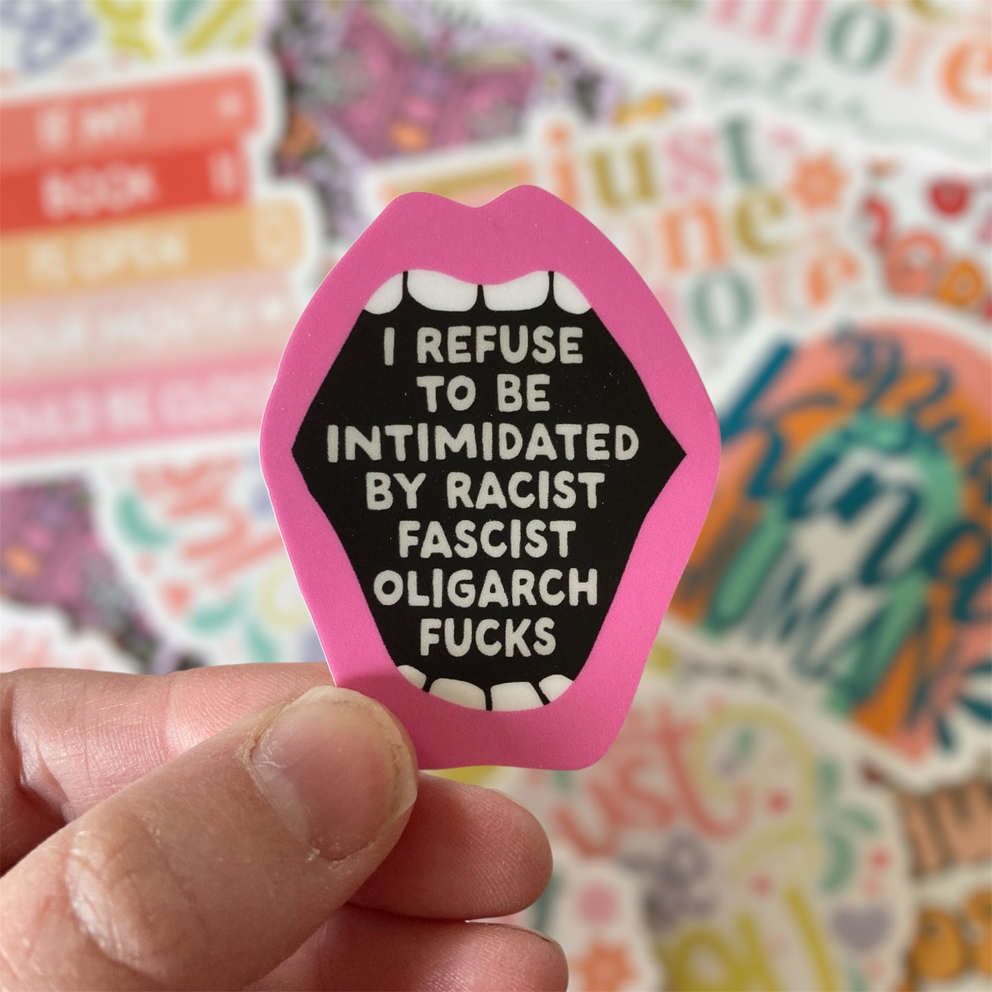I Refuse To Be Intimidated Sticker