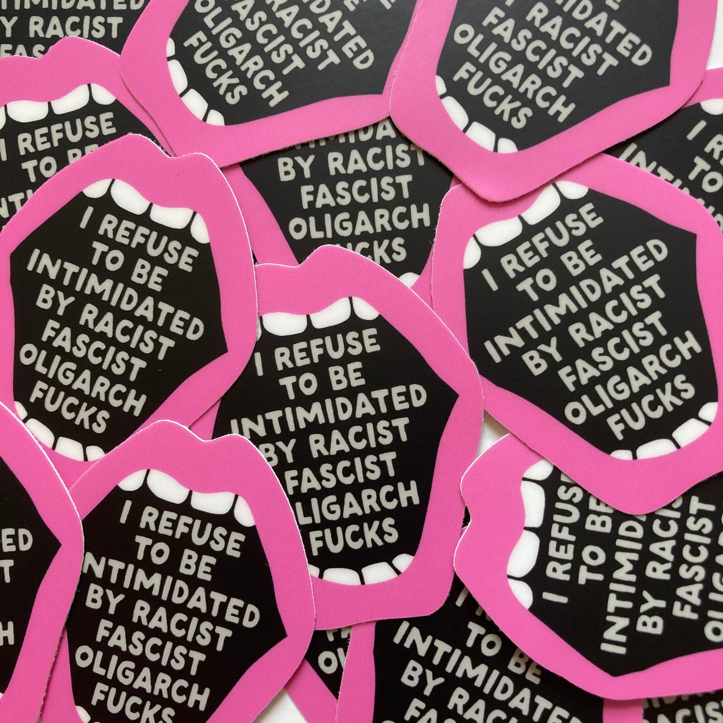I Refuse To Be Intimidated Sticker