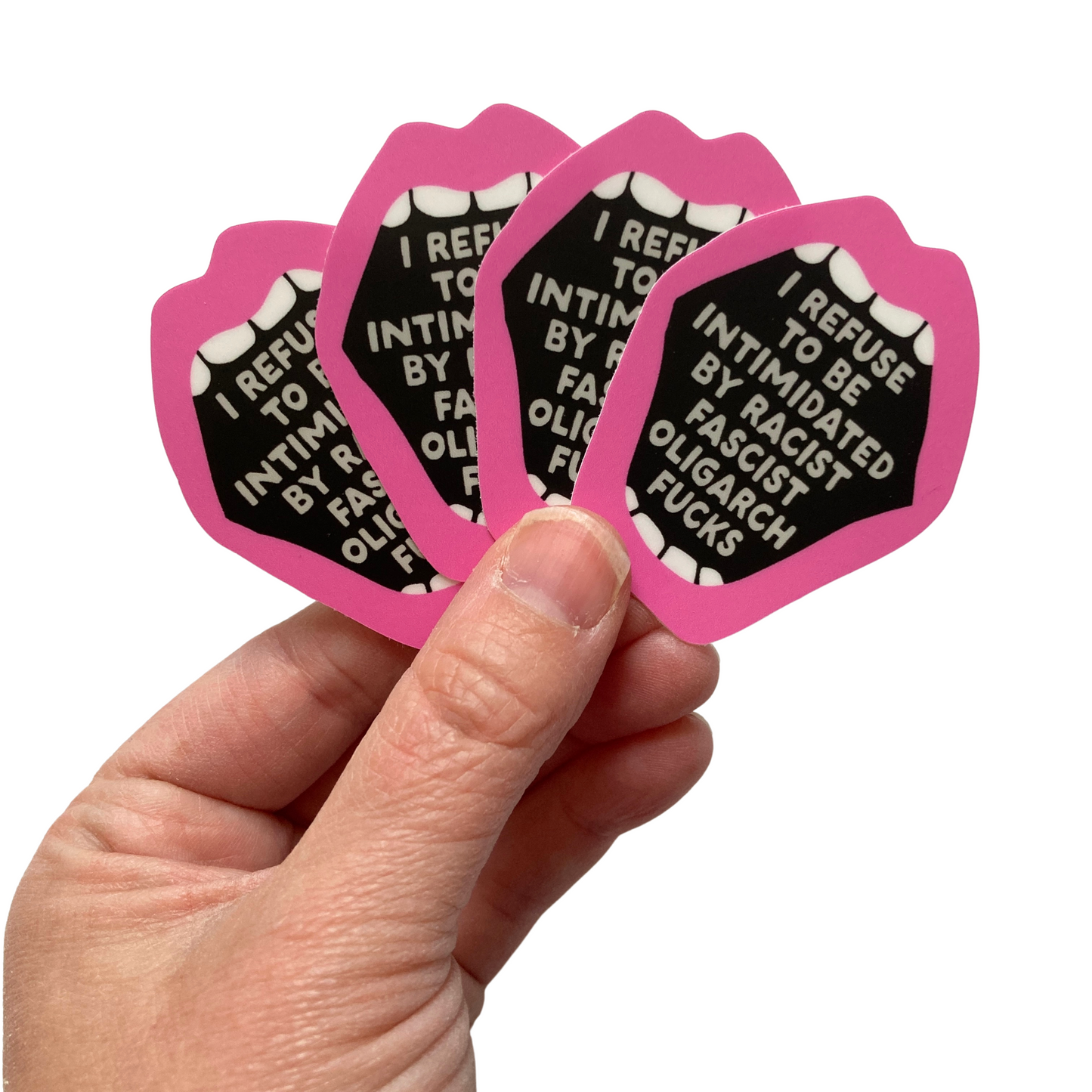 I Refuse To Be Intimidated Sticker