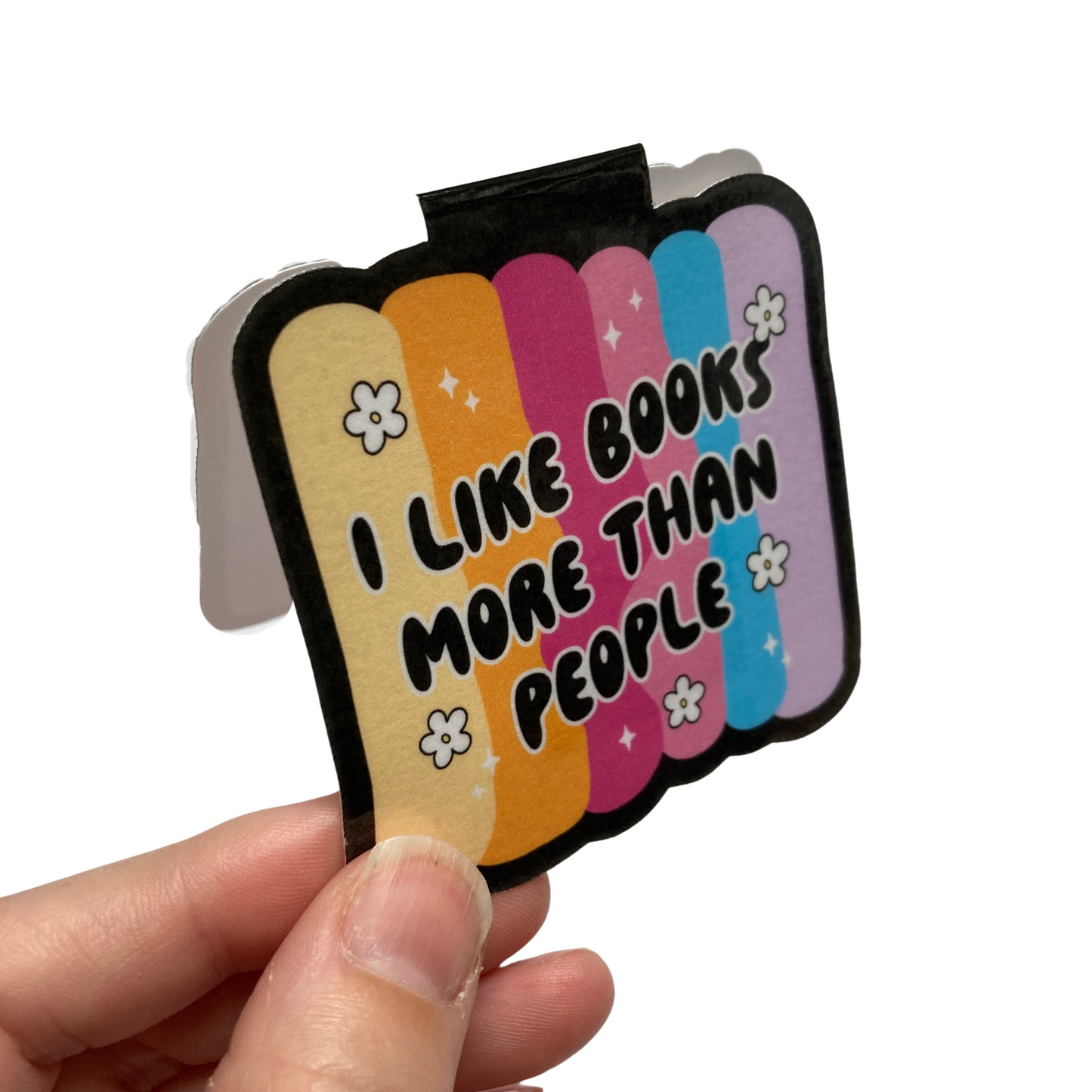 I Like Books More Than People Magnetic Bookmark