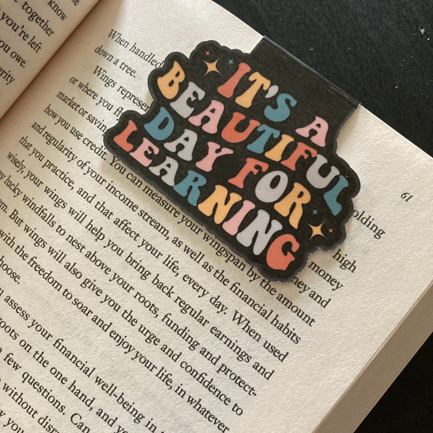 It's A Beautiful Day For Learning Magnetic Bookmark