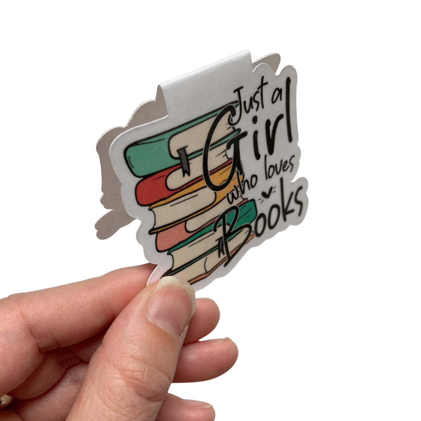 Just A Girl Who Loves Books Magnetic Bookmark