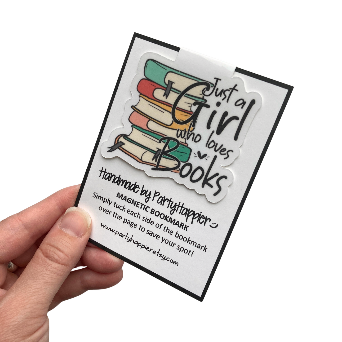 Just A Girl Who Loves Books Magnetic Bookmark