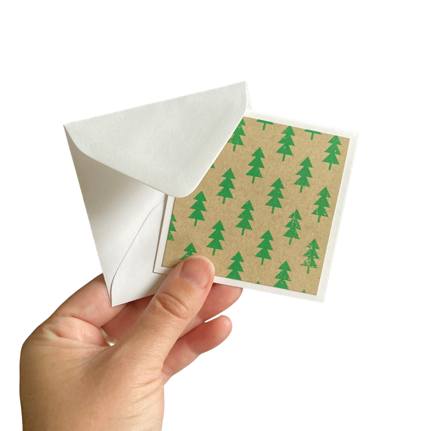 3x3 Kraft Christmas Note Cards
