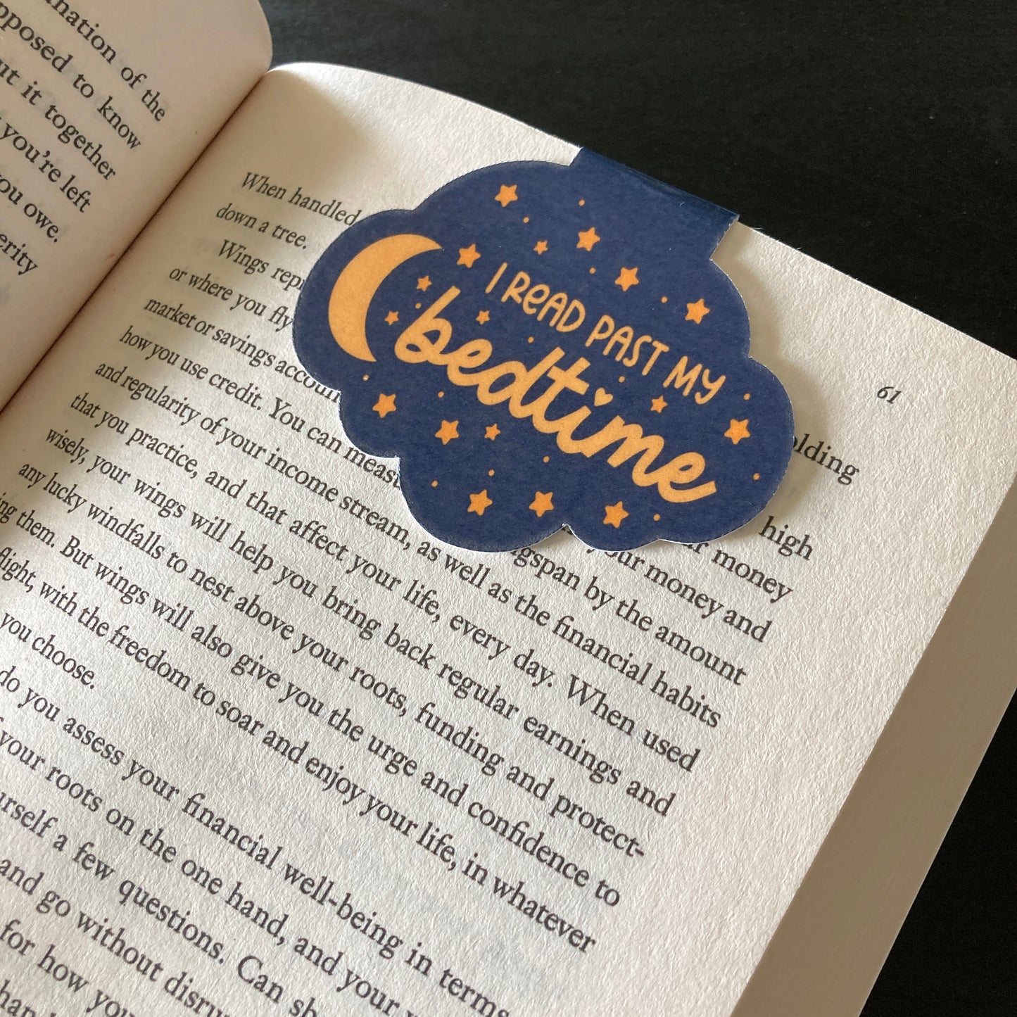 I Read Past My Bedtime Magnetic Bookmark