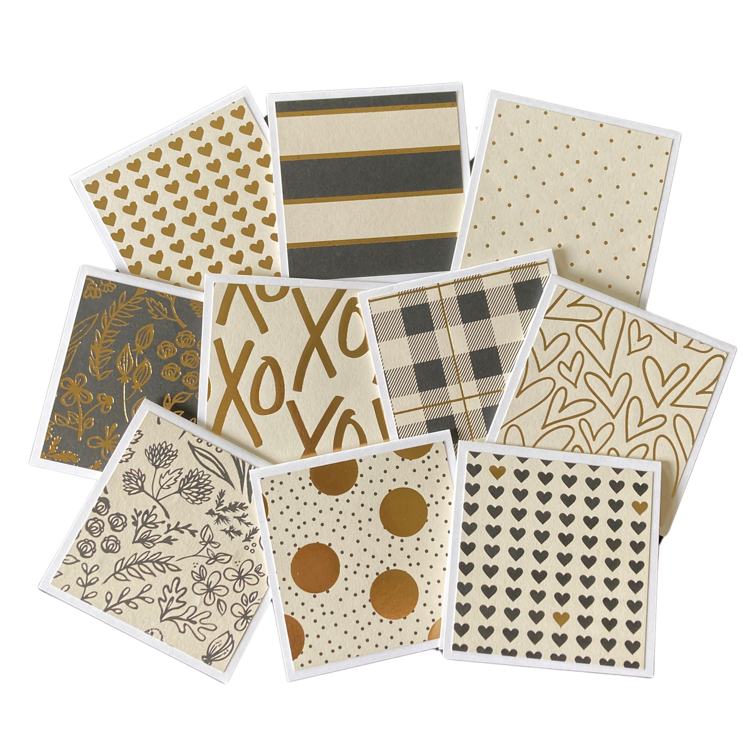 3x3 Yes Please Foil Note Cards