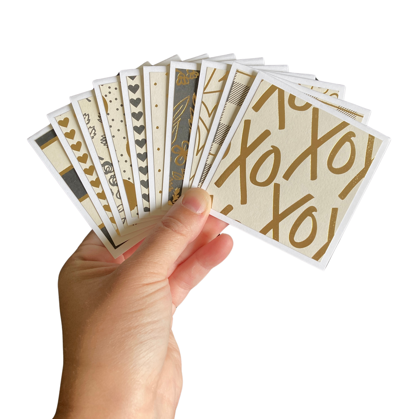 3x3 Yes Please Foil Note Cards