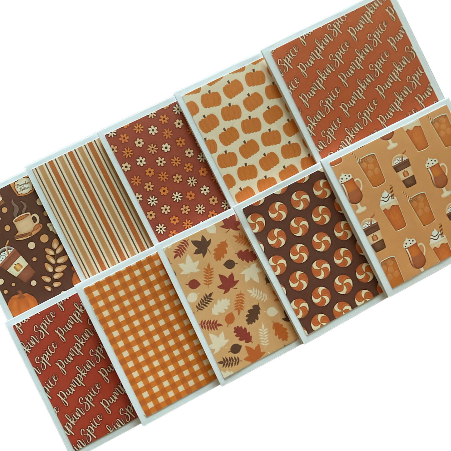 3x3 Pumpkin Spice Note Cards