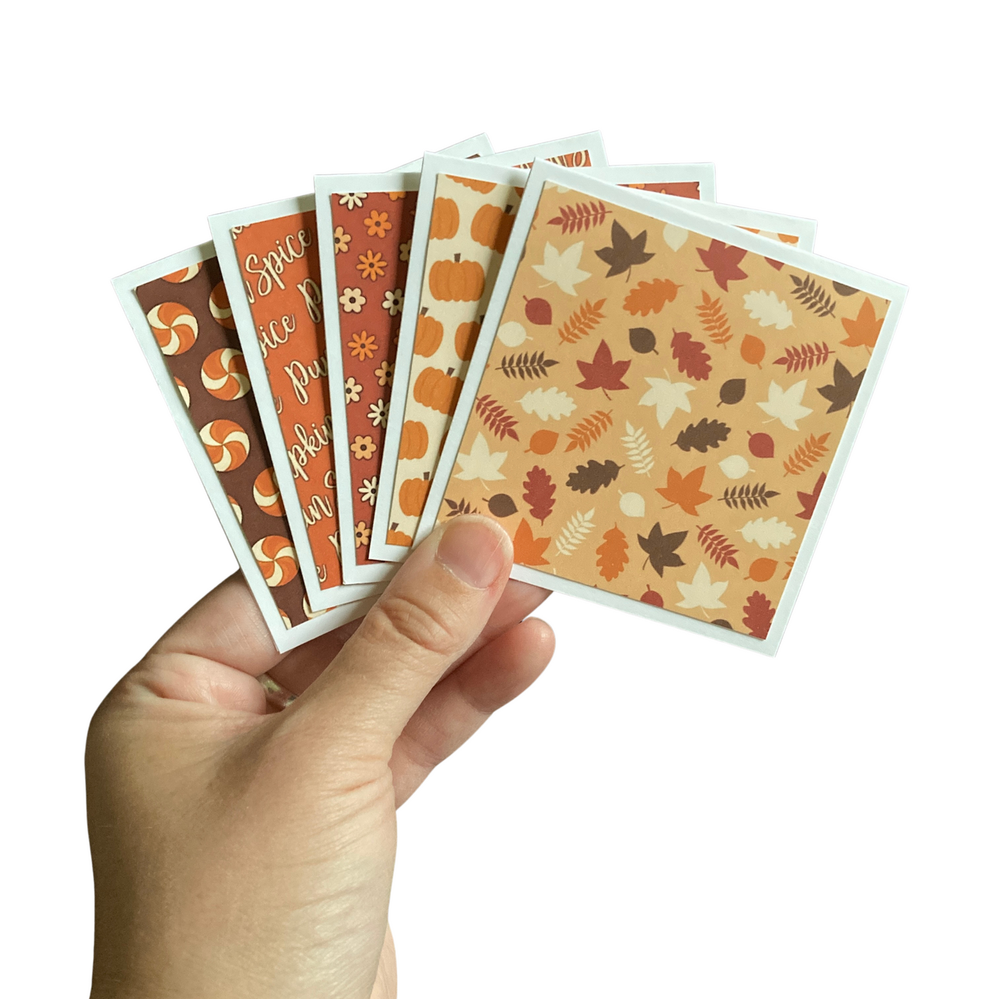 3x3 Pumpkin Spice Note Cards