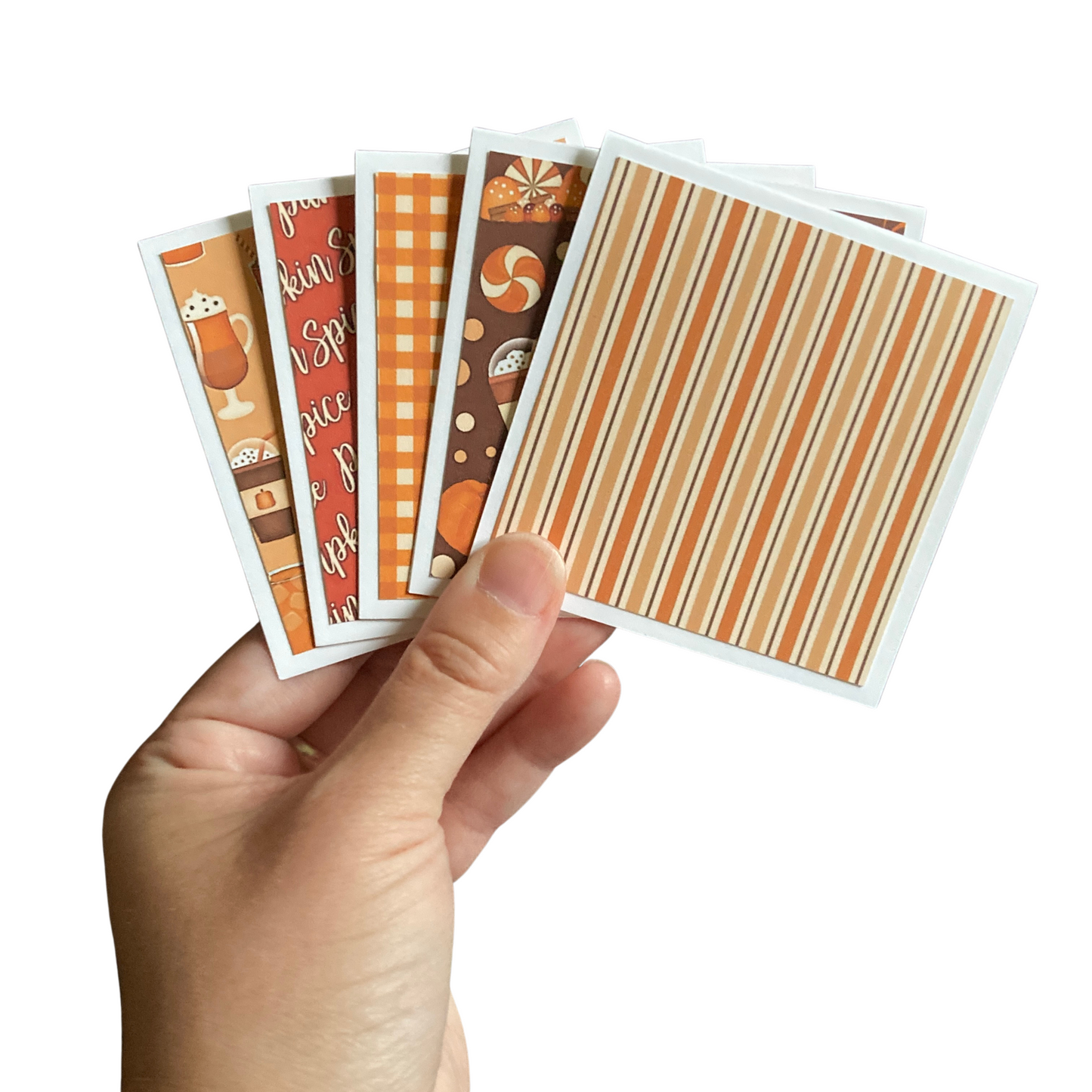 3x3 Pumpkin Spice Note Cards