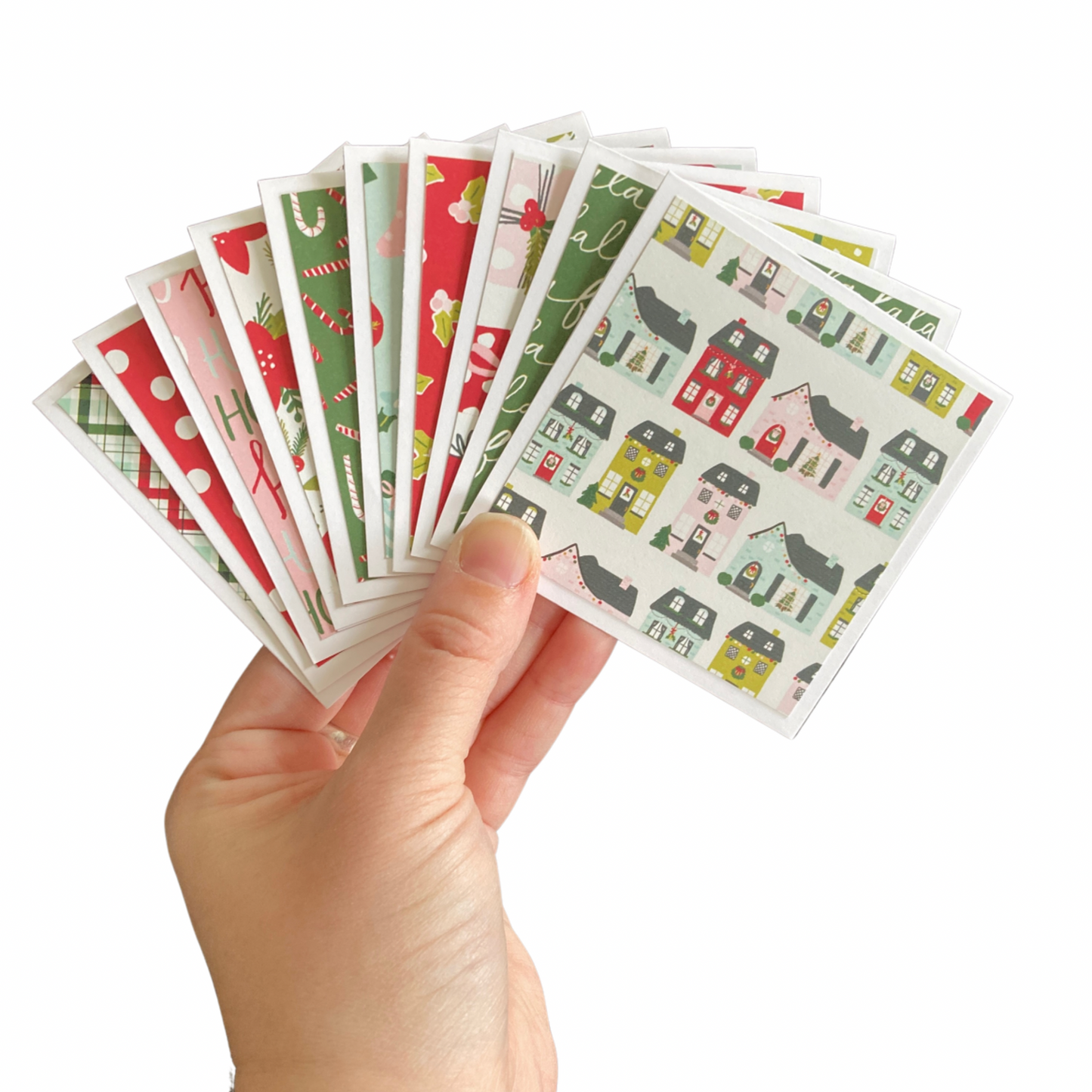 3x3 Holly Days Note Cards