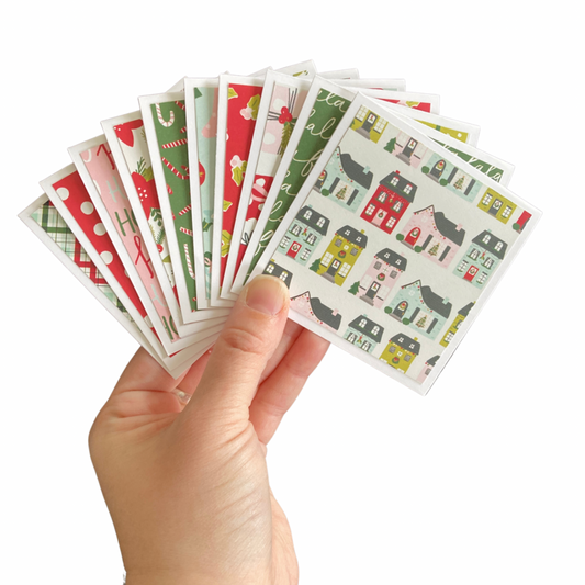 3x3 Holly Days Note Cards