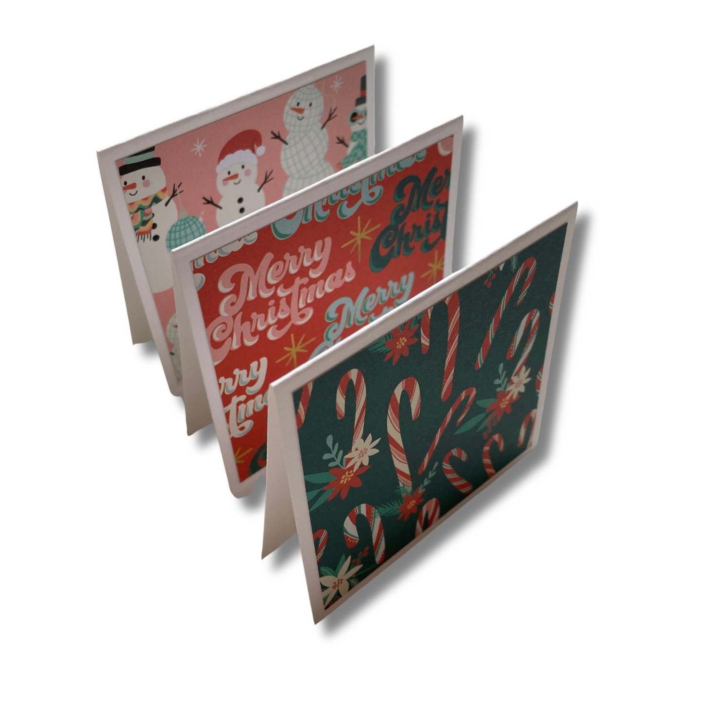 3x3 Groovy Merry & Bright Note Cards