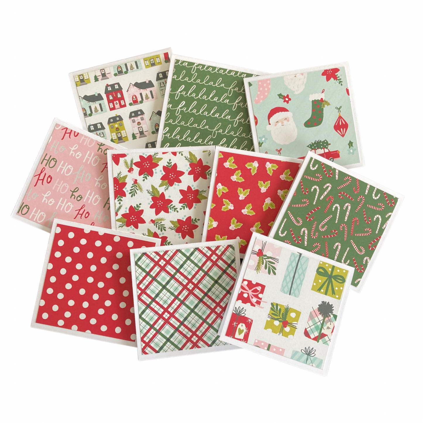 3x3 Holly Days Note Cards