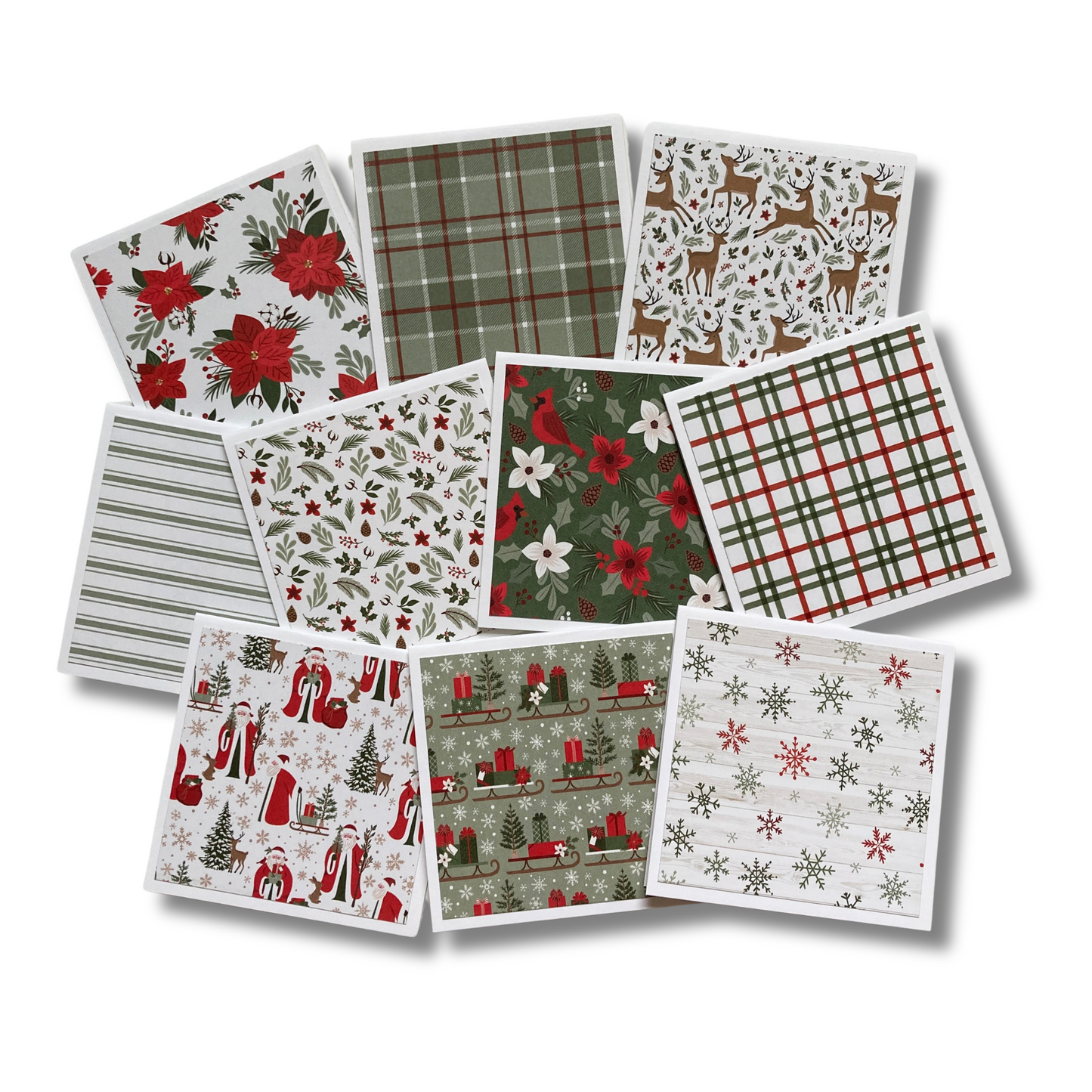 3x3 Christmas Time Note Cards