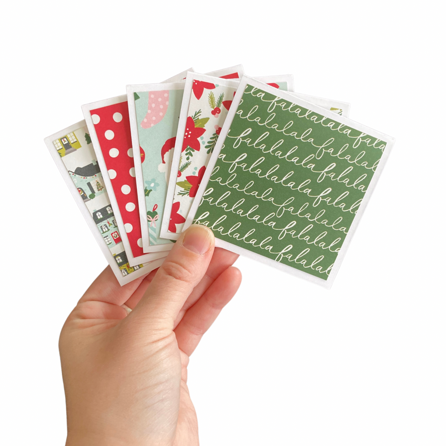 3x3 Holly Days Note Cards