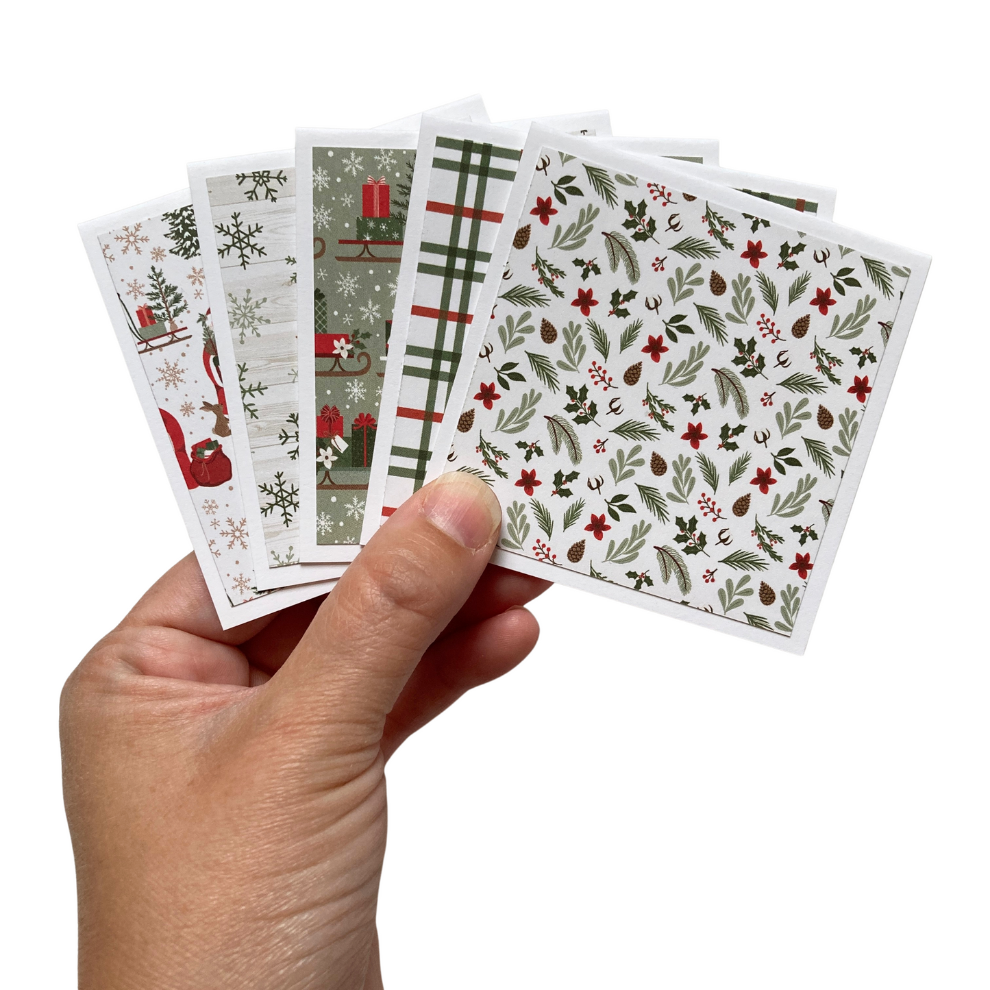 3x3 Christmas Time Note Cards