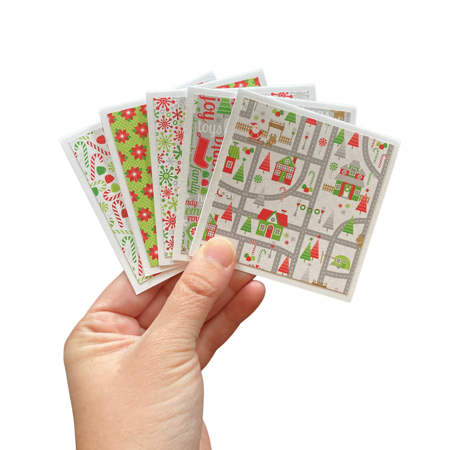 3x3 Home For The Holidays Note Cards