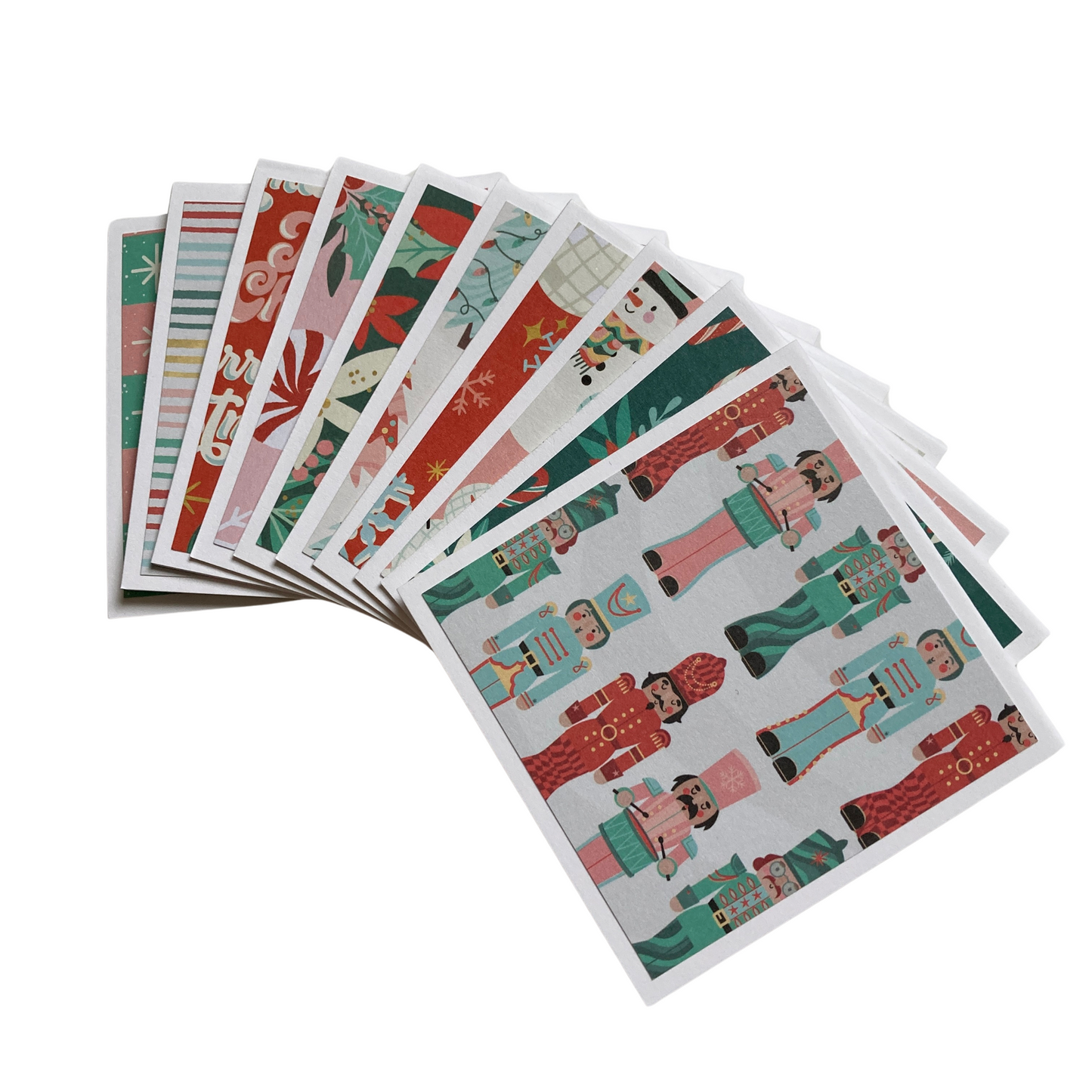 3x3 Groovy Merry & Bright Note Cards