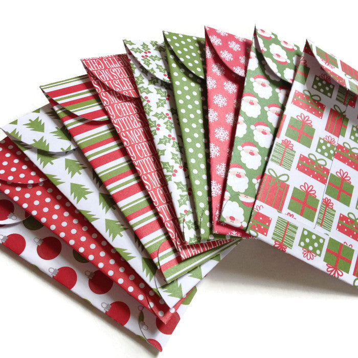 Christmas Basics Gift Card Envelopes
