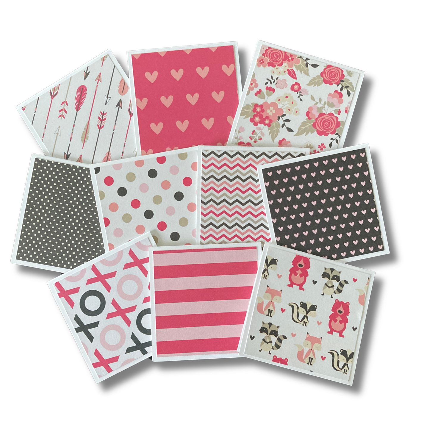 3x3 XOXO Note Cards