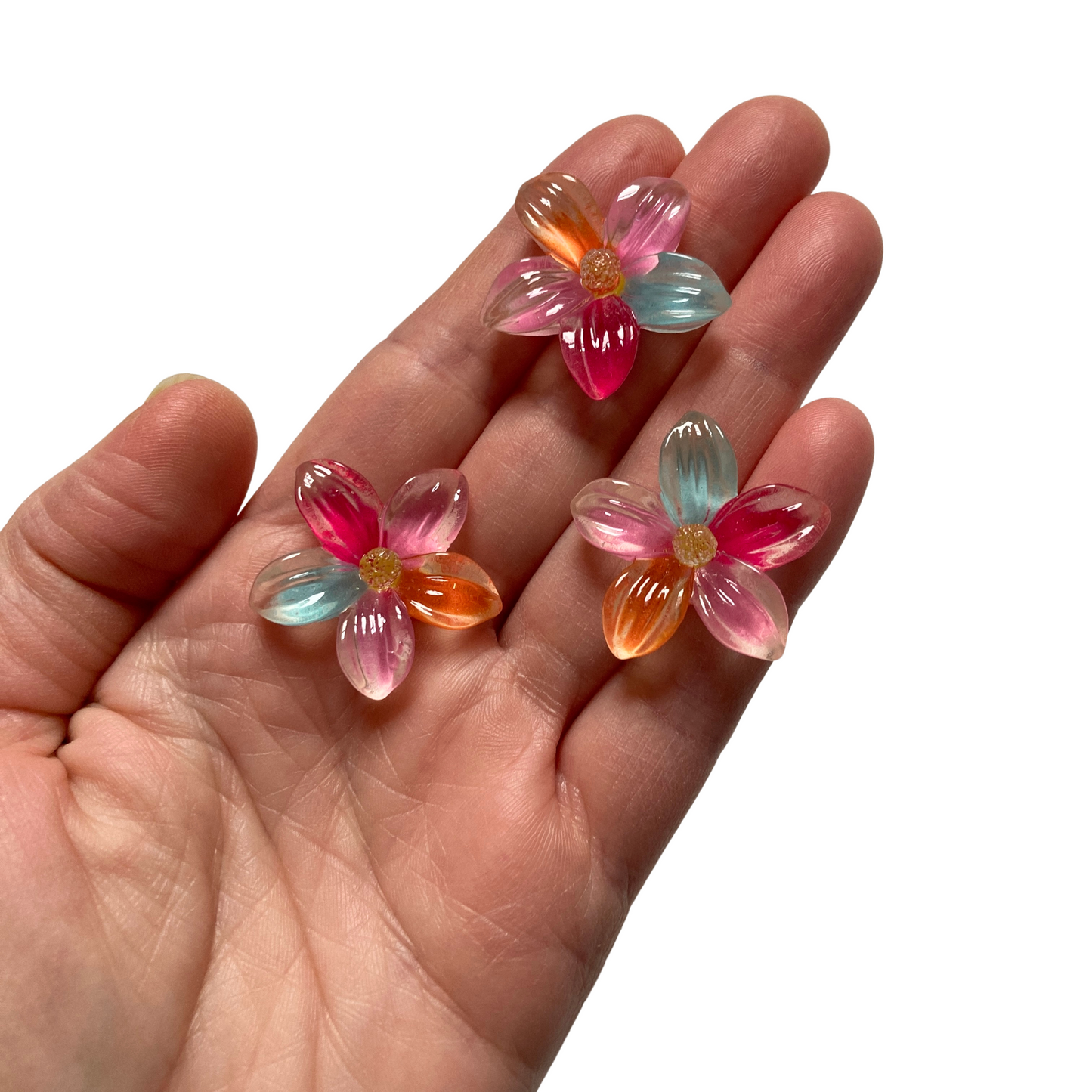 Multicolor Floral Magnets