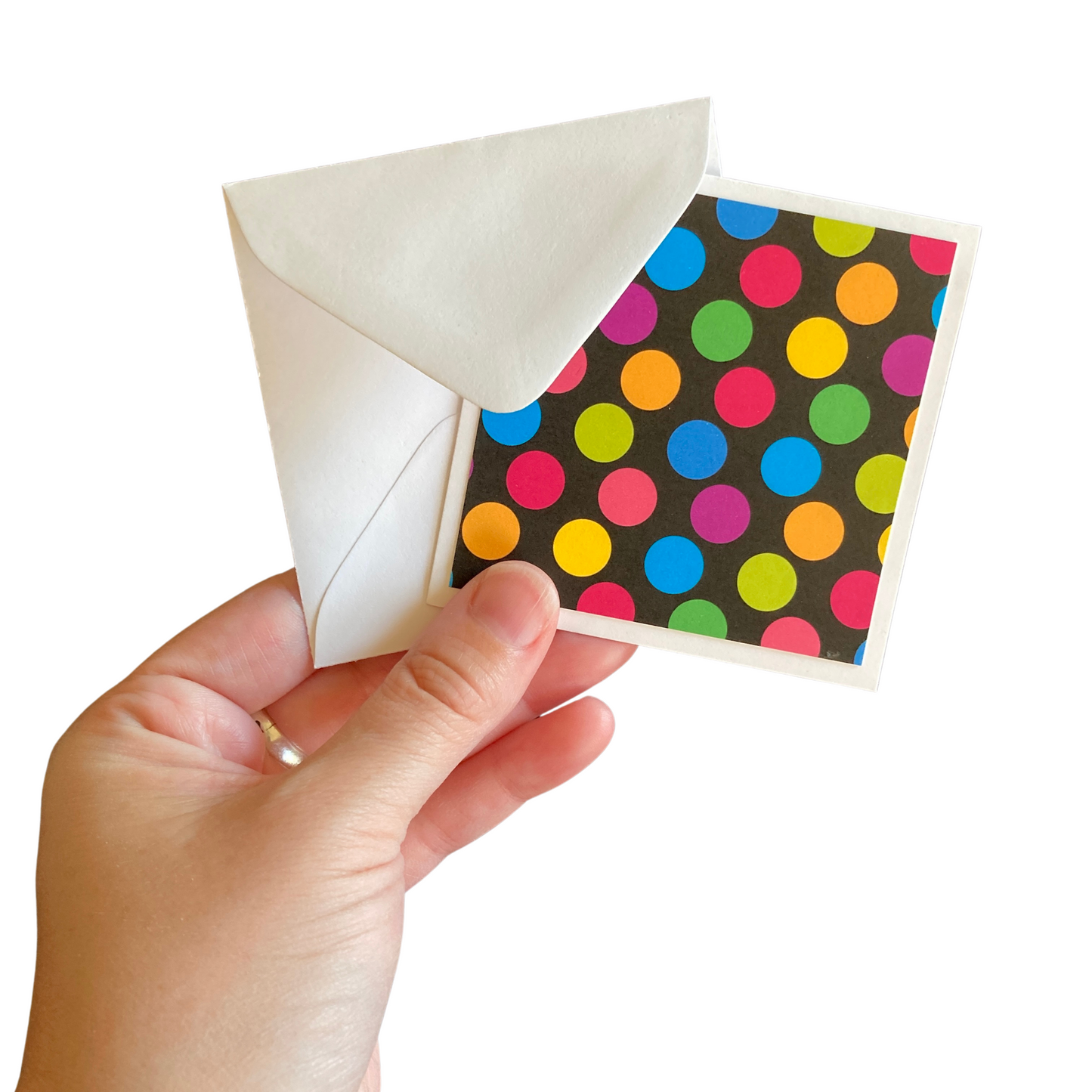 3x3 Neon Rainbow Note Cards