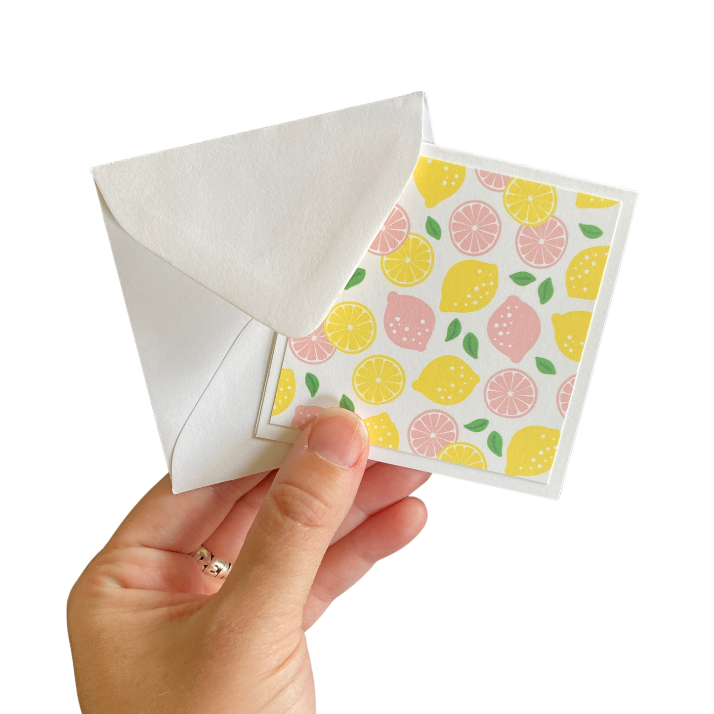 3x3 Pink Lemonade Note Cards