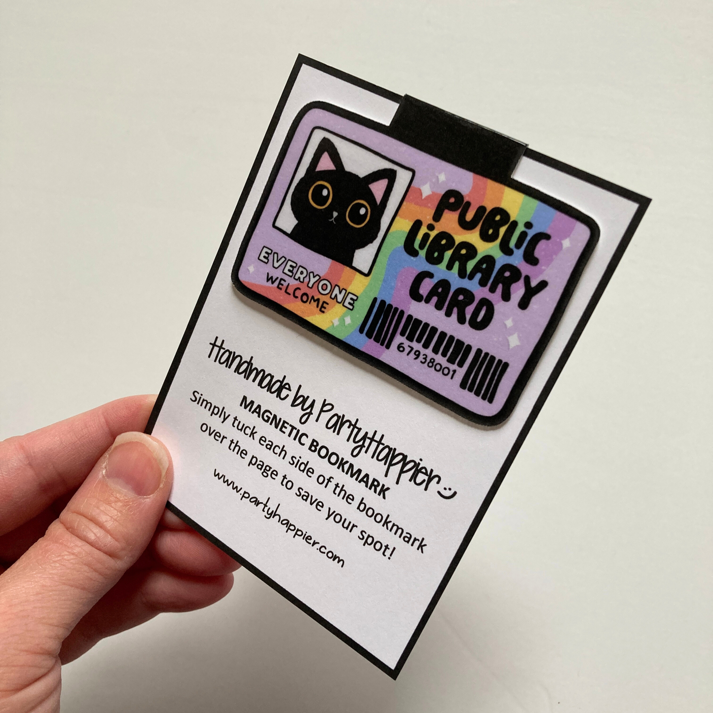 Public Library Card Magnetic Bookmark