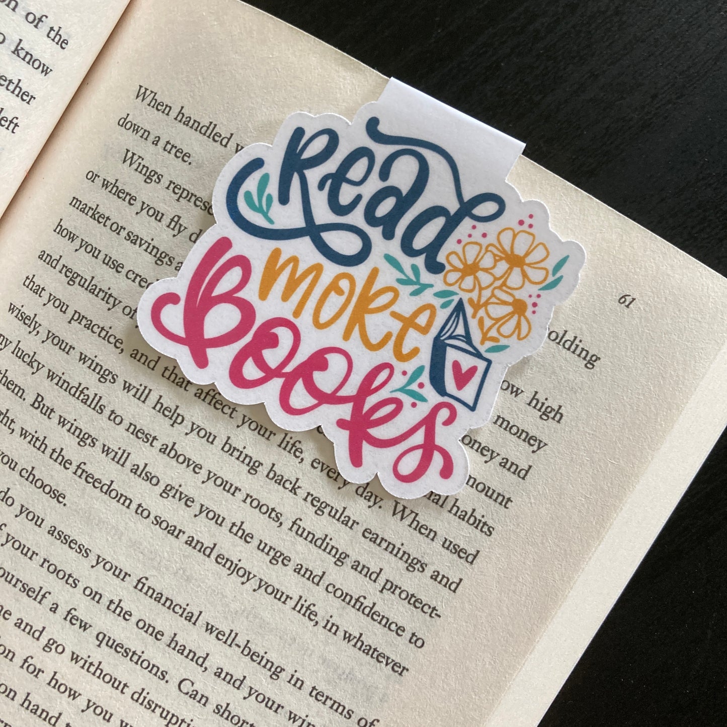 Read More Books Magnetic Bookmark