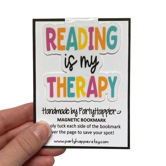 Reading Is My Therapy Magnetic Bookmark