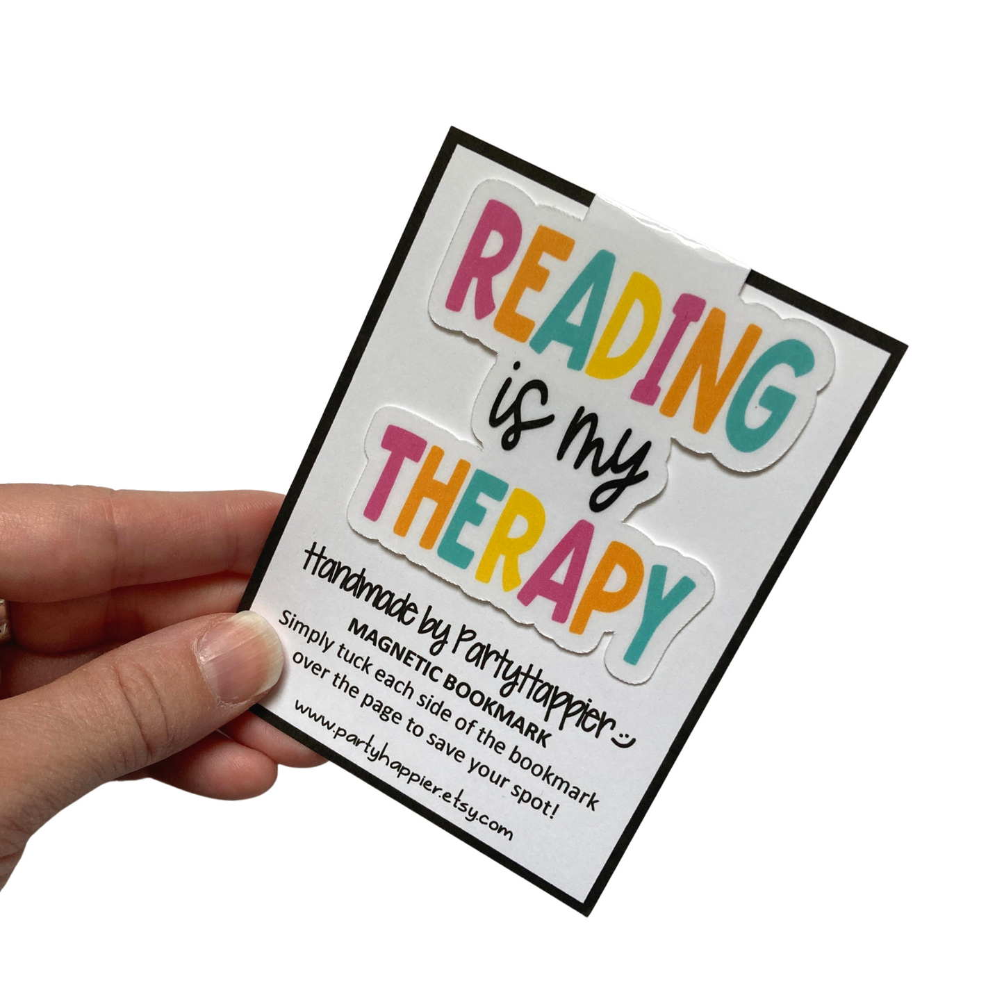 Reading Is My Therapy Magnetic Bookmark