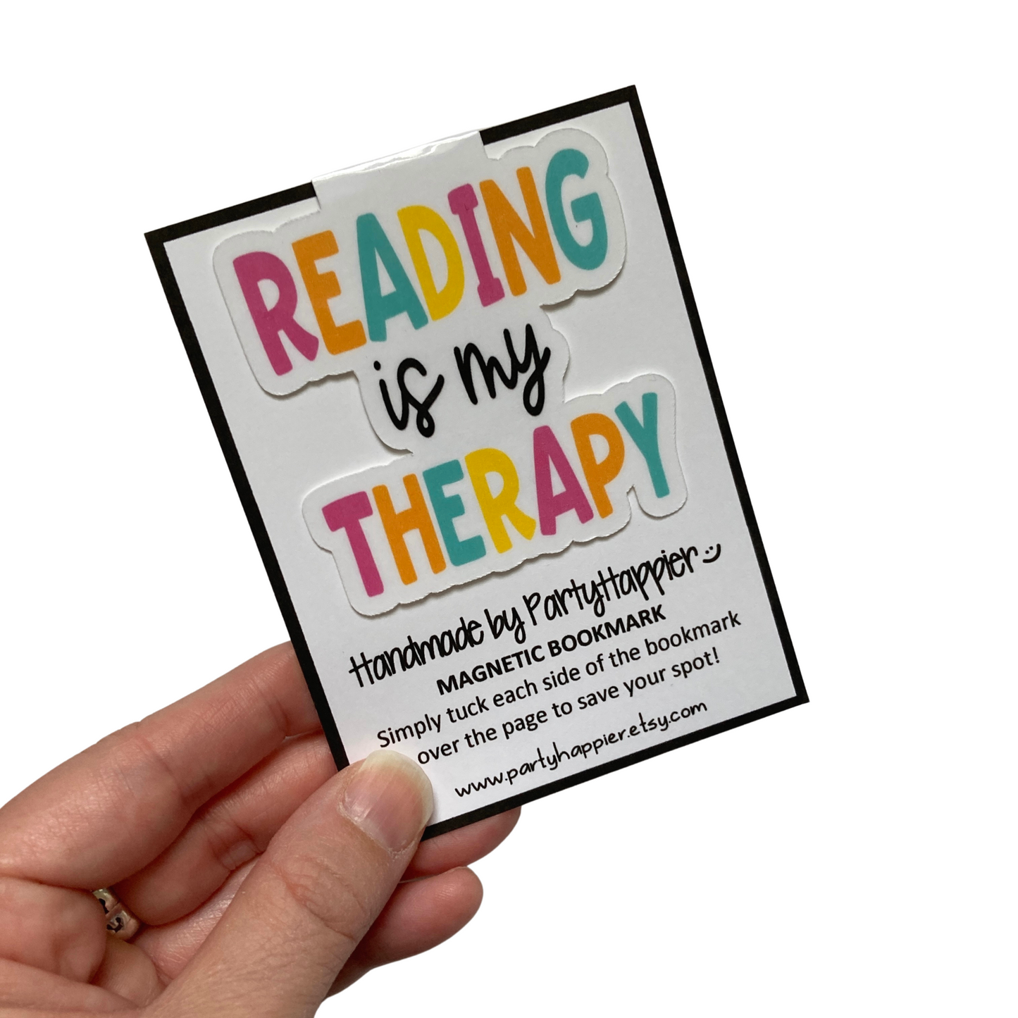 Reading Is My Therapy Magnetic Bookmark
