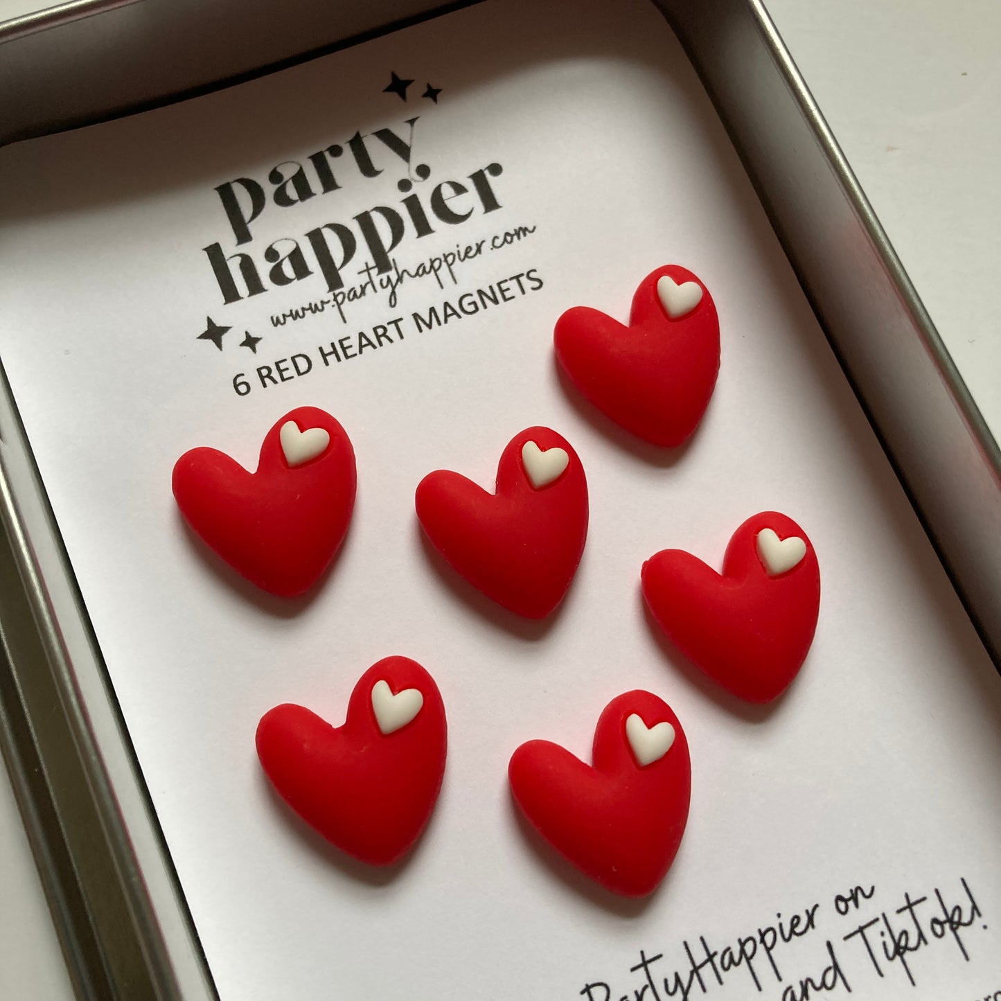 Red Heart Magnets