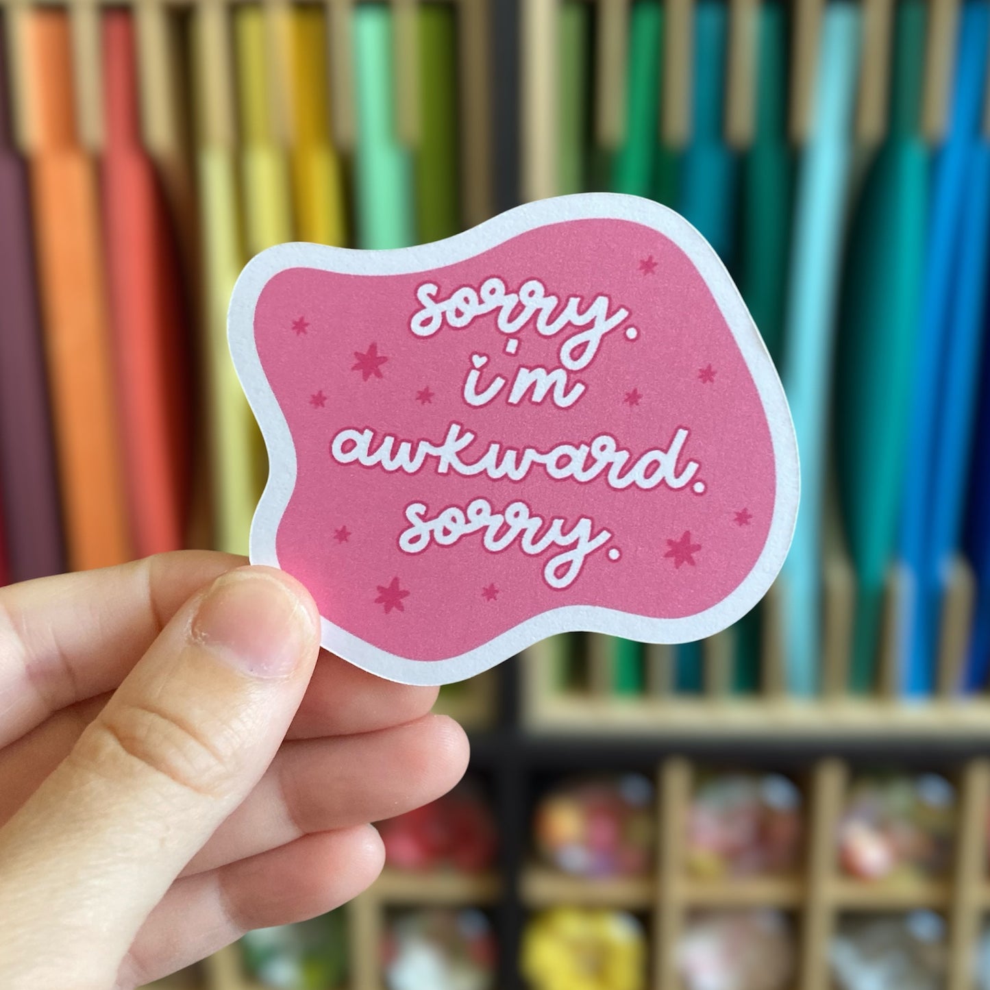 Sorry I'm Awkward Sorry Sticker
