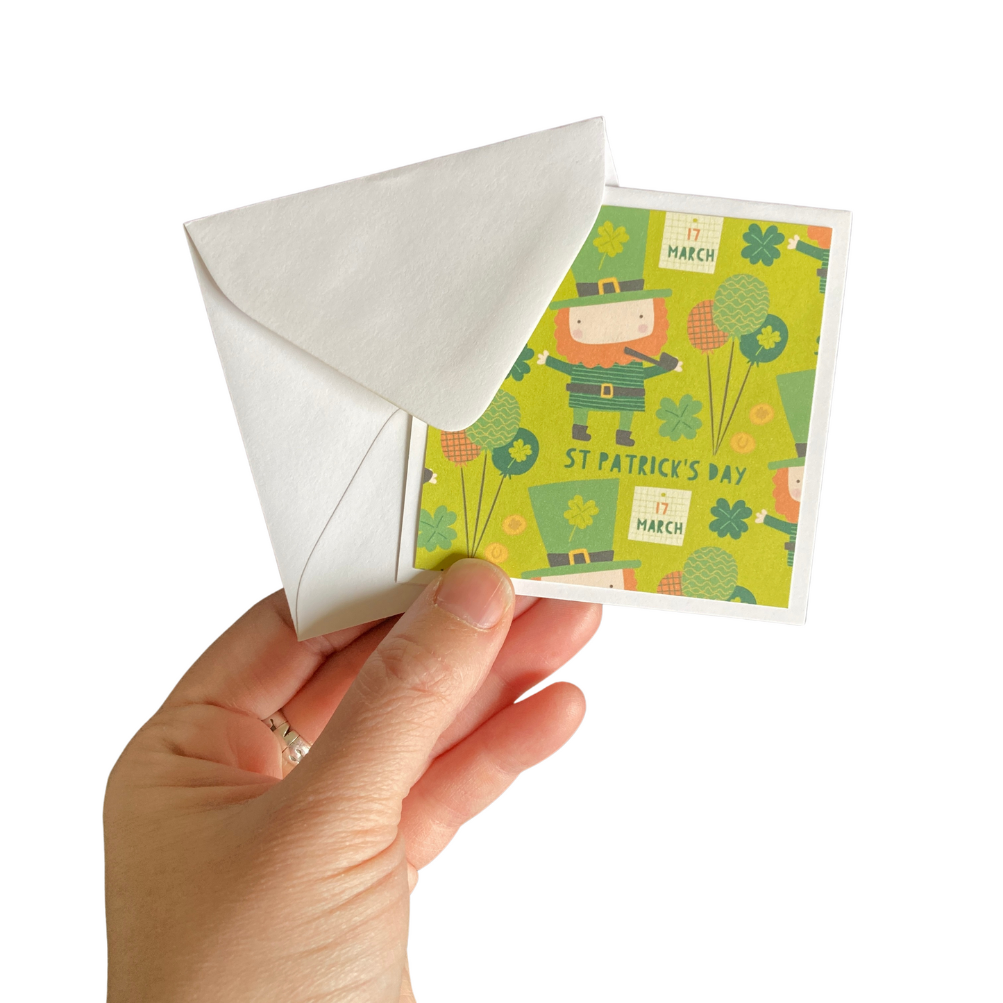 3x3 St. Patrick's Day Note Cards