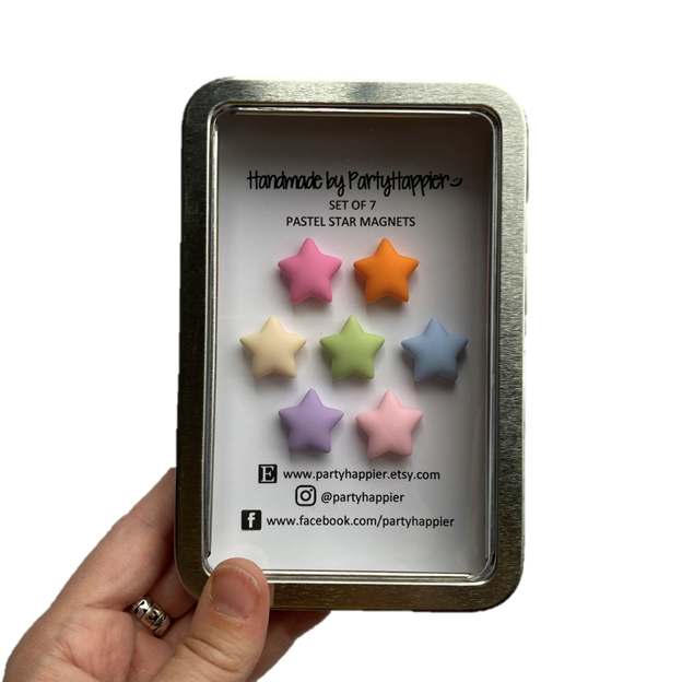 Pastel Star Magnets